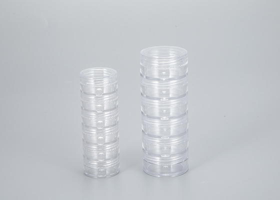 Putih 5ml 10ml 15ml 30ml 50ml Pengisi Ulang Pengisi Perawatan Kulit Kontainer Plastik Bulat Botol Kosmetik