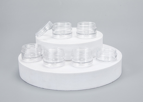 Putih 5ml 10ml 15ml 30ml 50ml Pengisi Ulang Pengisi Perawatan Kulit Kontainer Plastik Bulat Botol Kosmetik