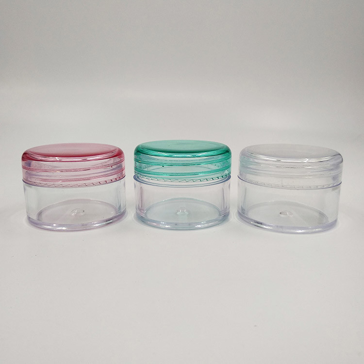 Kontainer Perjalanan Kecil Plastik PS Krim Botol Dengan Tutup Isi Ulang Kosmetik Kekebalan Kebocoran Botol Makeup