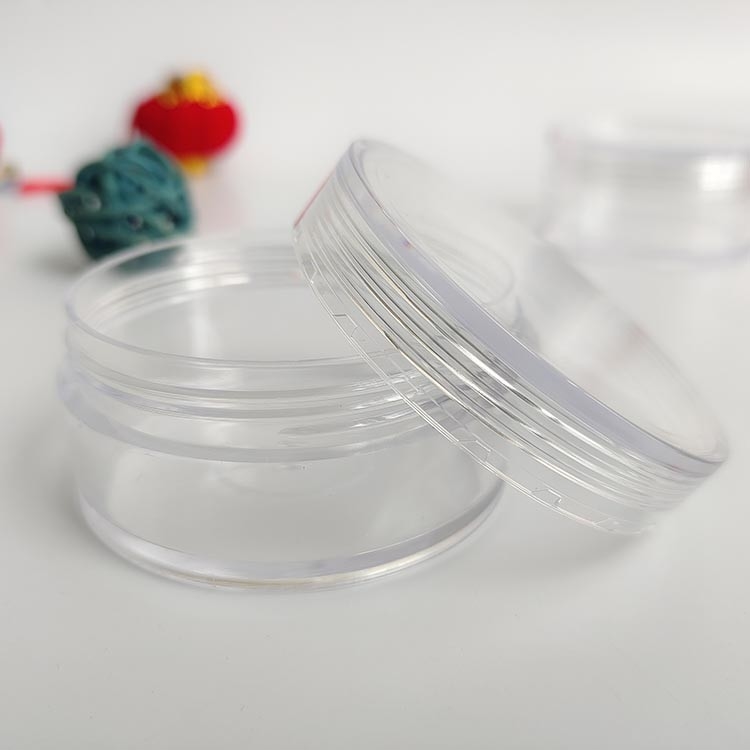 Mini Plastik Transparan PS Eye Face Cream Pot Kemasan Kosmetik 3g 5g 10g 15g 20g Botol Plastik Kecil Dengan Tutup Berwarna