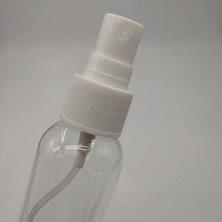 Grosir Custom 1Oz 2Oz 30Ml 50Ml150Ml Kosong Transparan Jelas Boston Bulat Semprot Pompa Botol Plastik Pet Untuk Alkohol