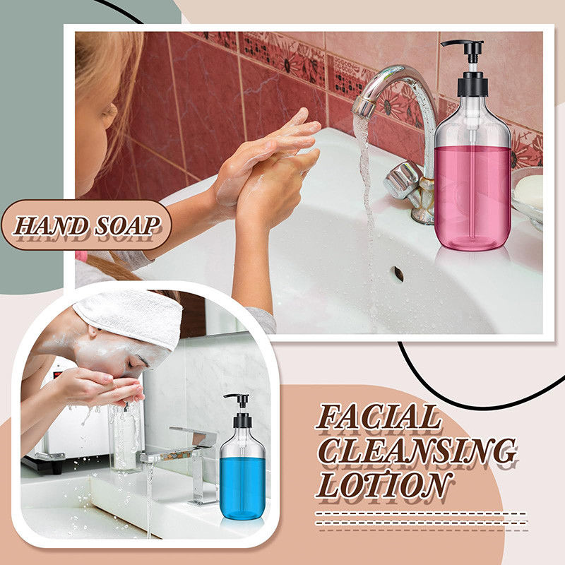 120 ml 250 ml 300 ml 500 ml Botol Plastik Lotion Dengan Tutup Flip Top dan Varietas Plastik PMMA yang awet untuk Produk Perawatan Kulit