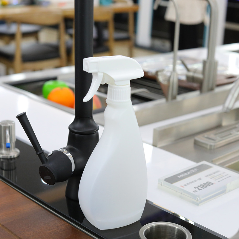Pembersih Rumah Tangga Trigger Sprayer Botol Clear Pump Sprayer untuk Cairan 200ml Custom Logo