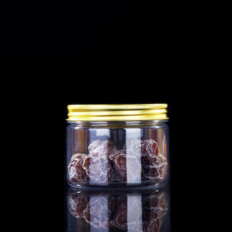 Pengemasan Makanan Kek kosong Penyimpanan Plastik wadah Toples 100ml 200ml Plastik bening Toples
