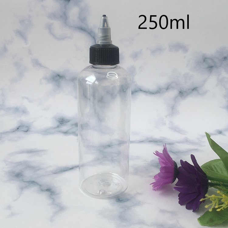 Botol Top Screw Plastik yang Dapat Dikustomisasi Dalam Berbagai Ukuran Dengan Panel Label yang Dikustomisasi