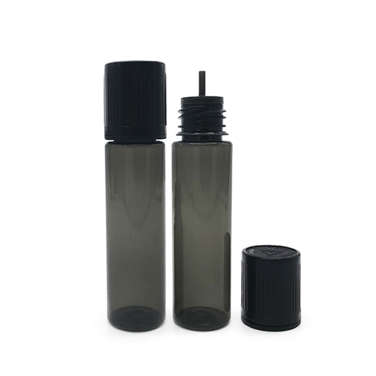 Custom E Cairan PET Botol Dengan Cap Sekrup Bentuk Bulat Custom Logo Dan Pencetakan Warna