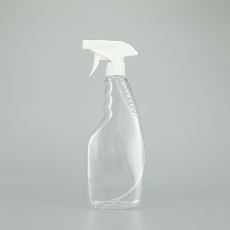 Botol semprotan plastik PET bulat halus dengan warna transparan desain klasik.