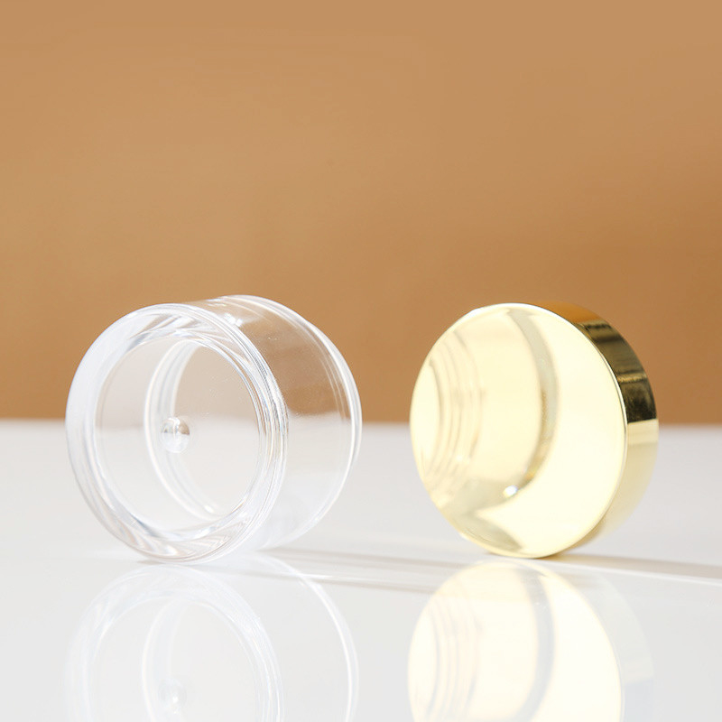 Disesuaikan Clear Cosmetic Jar Set Berbagai Ukuran Untuk Makeup Skincare Tekanan Sensitif Seal