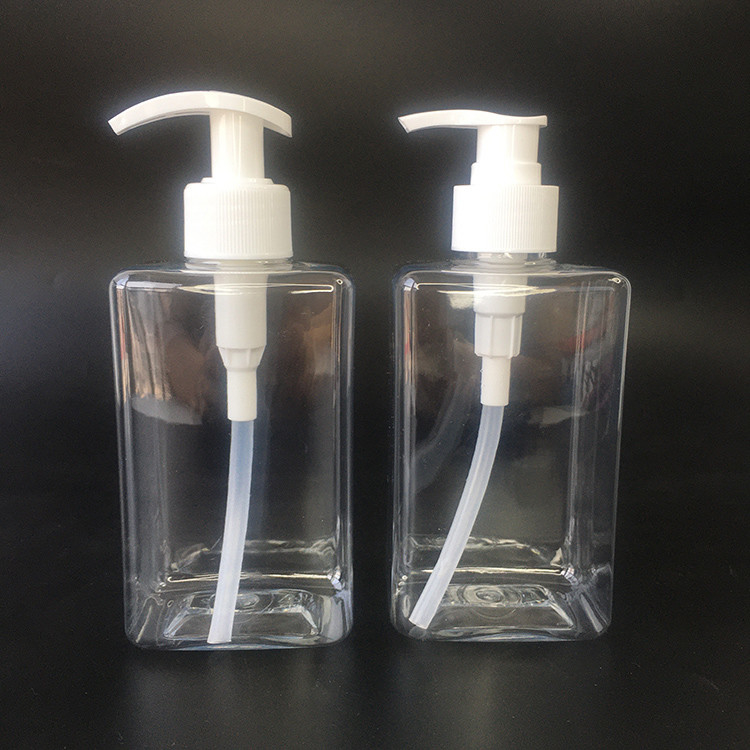 PET Plastik Pink Pompa Dispenser Botol Dengan Sutra Screening Pencetakan Sekrup Cap 24mm Kaliber