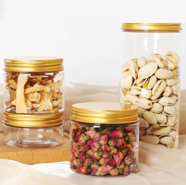 150ml 200ml 250ml 300ml 500ml 1000ml Botol Plastik untuk Hewan Peliharaan Wadah Kosmetik Dengan Tutup