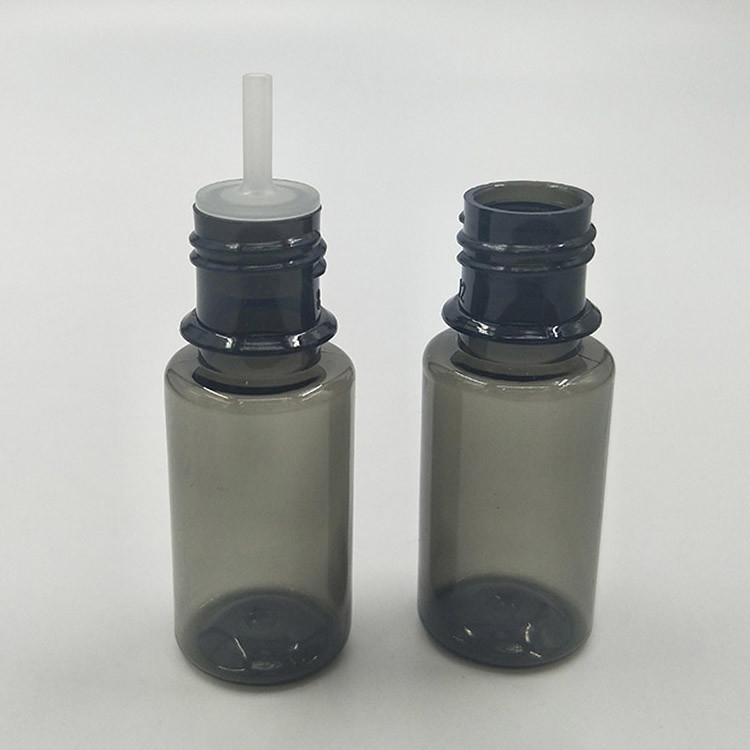 Botol cairan E kosong transparan dengan tutup sekrup untuk penyimpanan jus E