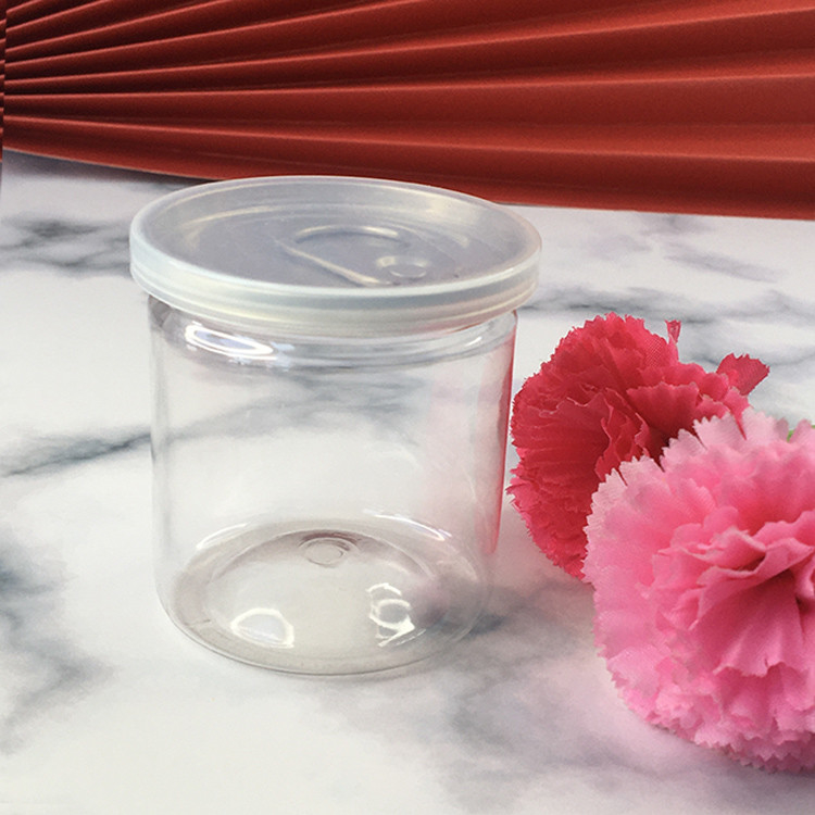 Custom Logo Plastic Jar Container 2oz 3oz 4oz 5oz 6oz 7oz 8oz Kapasitas yang disesuaikan