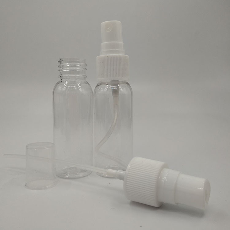 Dispensing Clear Plastic PET Bottle Screw Cap Sealing Type untuk Fungsi