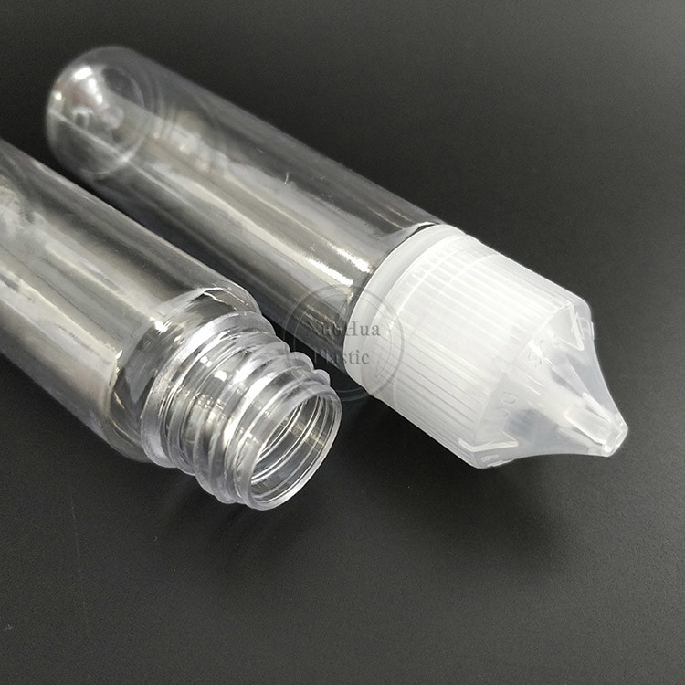 Custom Printing Color E Liquid Bottle untuk Bisnis E-Liquid Transparan