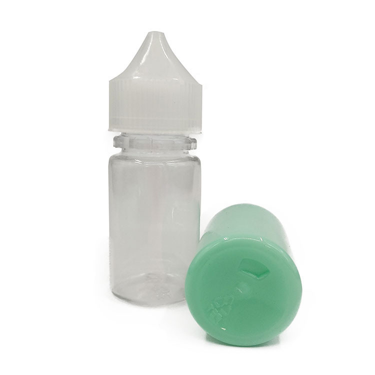 Botol Cairan E Transparan 18mm Ukuran leher untuk penyimpanan Cairan E yang mudah