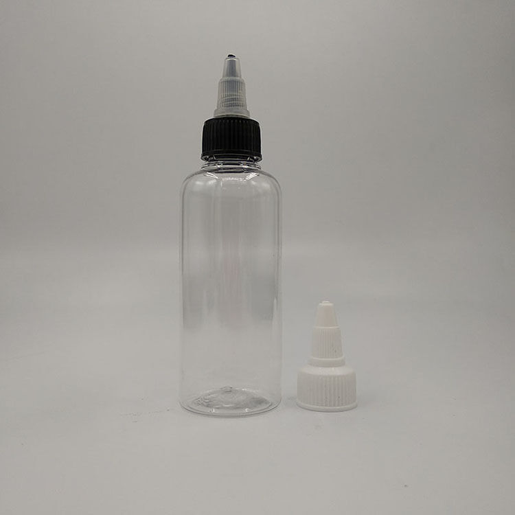 Botol Dropper Plastik Kaca Transparan Hitam Sesuaikan Logo Disesuaikan Ideal untuk Minyak Esensial Serum dan Solusi Kemasan Cairan