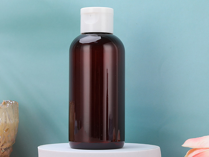 100% BARU RAW PE Botol PET Amber Dengan Flip Top Cap Untuk Toner