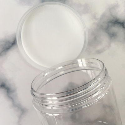 Botol penyimpanan plastik dengan tutup mulut lebar Botol plastik kosmetik