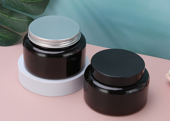 Bubuk Aluminium Cap Botol Plastik Sekrup Atas 180ml Toples Kosmetik